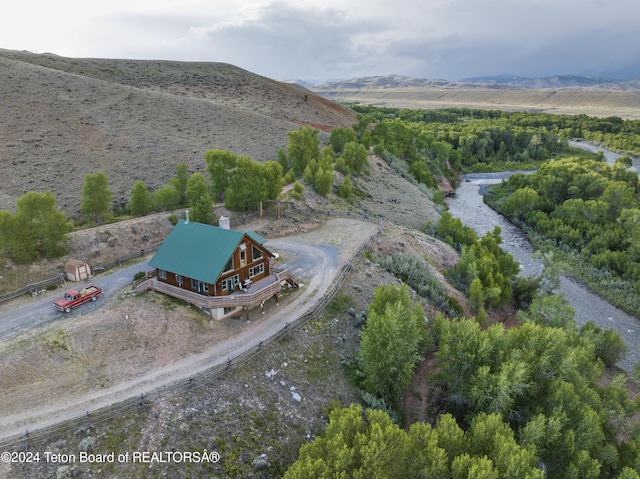 581 E Fork Rd, Dubois, WY 82513 - view from above of property with mountains