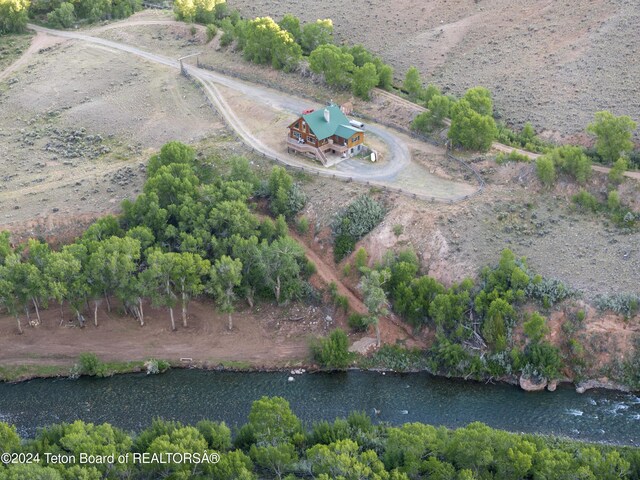 581 E Fork Rd, Dubois, WY 82513 - view of property location with a nearby body of water and rural landscape