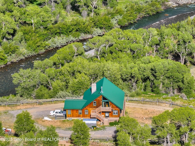 581 E Fork Rd, Dubois, WY 82513 - view from above of property