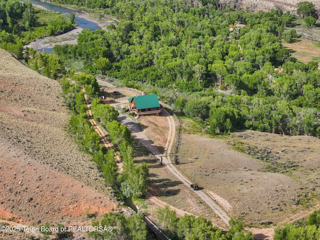 581 E Fork Rd, Dubois, WY 82513 - view of property location with a heavily wooded area