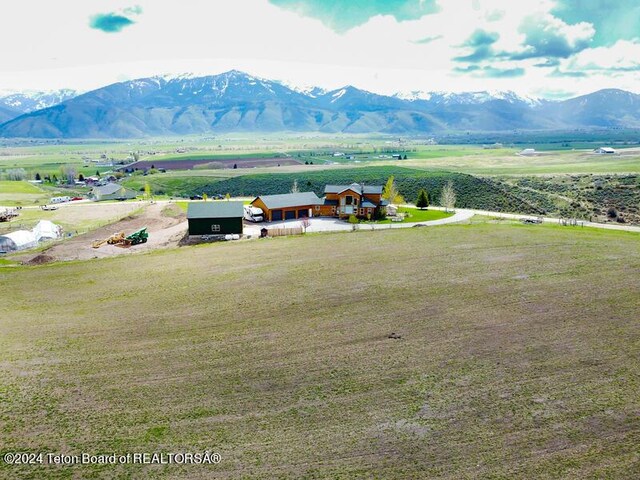 property view of mountains featuring a rural view