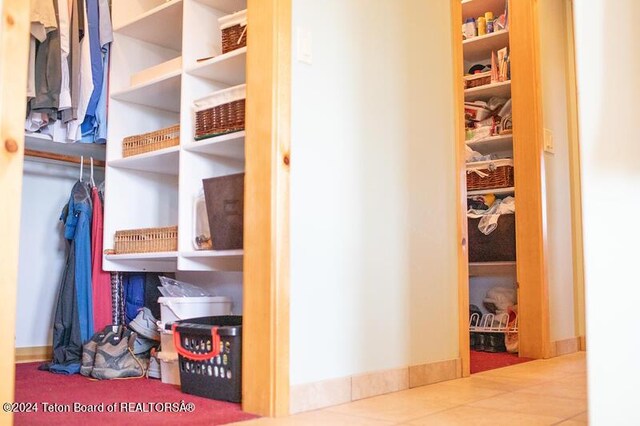 view of closet