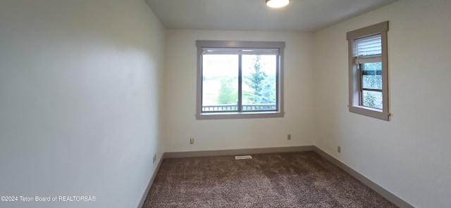 view of carpeted empty room