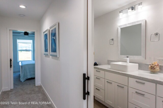 bathroom featuring vanity