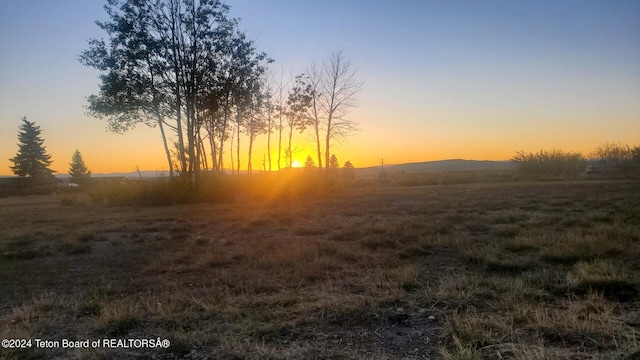 view of nature at dusk