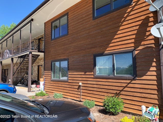 955 Budge Dr Unit 4, Jackson, WY 83001 - view of side of property with stairway