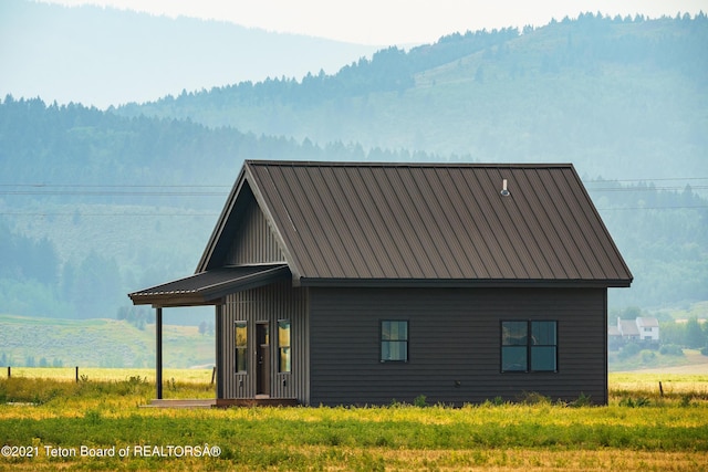 1845 S 5000 W, Driggs, ID 83422 - exterior space featuring metal roof and a mountain view