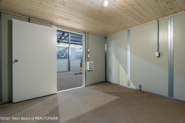 1845 S 5000 W, Driggs, ID 83422 - unfurnished room with finished concrete floors and wood ceiling
