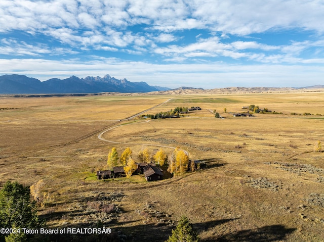 mountain view with a rural view