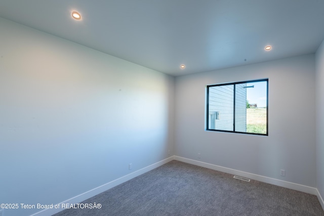 view of carpeted empty room