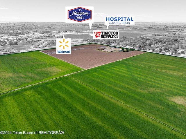 1545 E Webbwood Rd, Riverton, WY 82501 - birds eye view of property