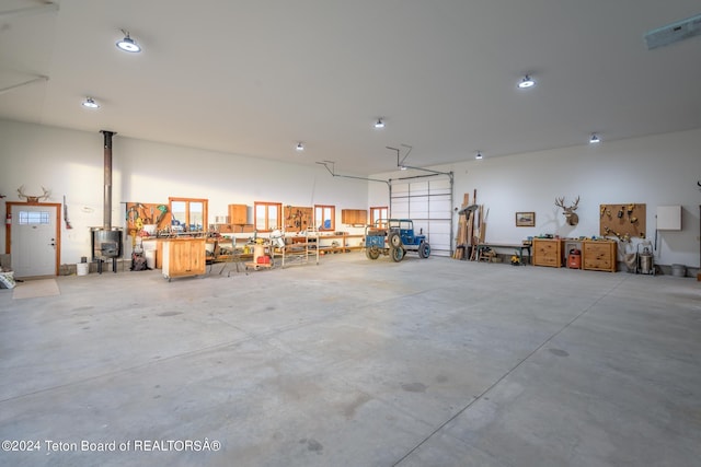 78 E Fork Big Sandy, Boulder, WY 82923 - garage with a workshop area