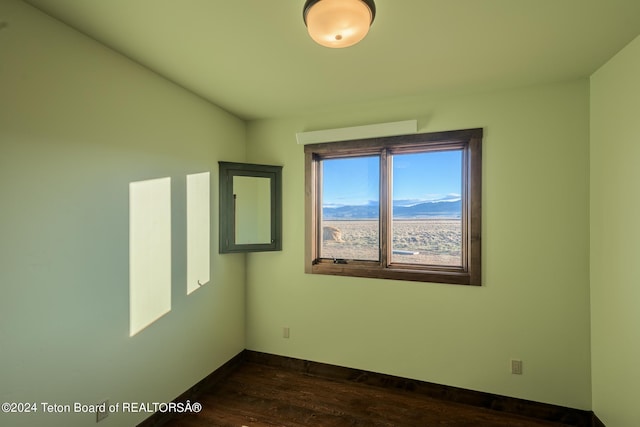 78 E Fork Big Sandy, Boulder, WY 82923 - spare room with baseboards and dark wood-type flooring