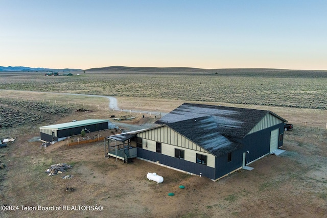78 E Fork Big Sandy, Boulder, WY 82923 - aerial view with a rural view and a mountain view