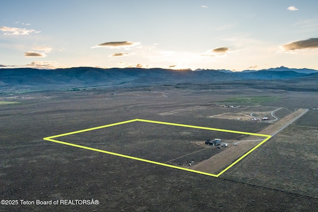 78 E Fork Big Sandy, Boulder, WY 82923 - birds eye view of property featuring a mountain view