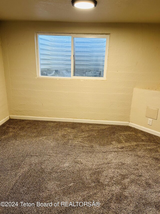 spare room featuring carpet