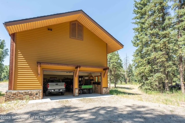 155 E Buck Mountain Rd, Jackson, WY 83001 - view of car parking featuring an attached garage