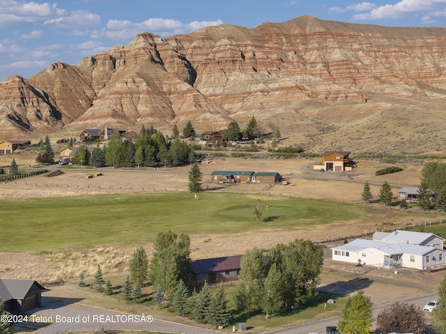 1424 Fairview Dr, Dubois, WY 82513 - view of mountain background with a golf course
