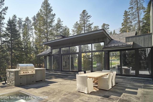 7750 N Lower Granite Ridge Rd, Teton Village, WY 83025 - view of patio with outdoor dining space