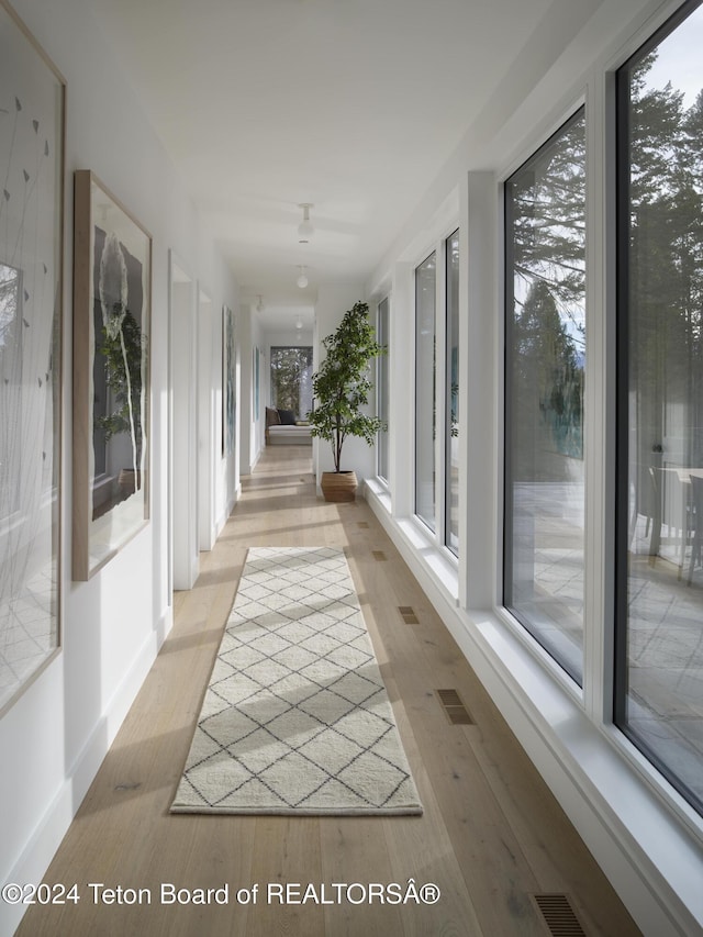 7750 N Lower Granite Ridge Rd, Teton Village, WY 83025 - hall with light wood-style flooring