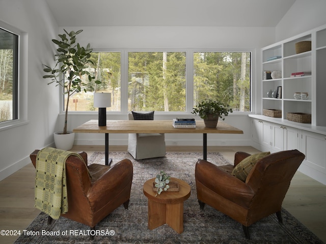 7750 N Lower Granite Ridge Rd, Teton Village, WY 83025 - home office with wood finished floors and baseboards
