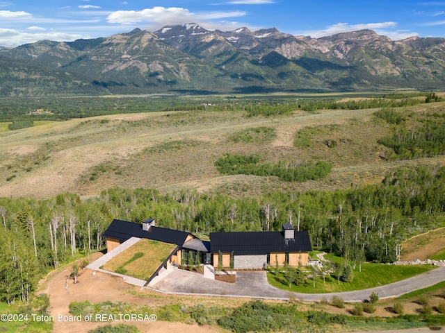 2680 Trader Rd, Jackson, WY 83001 - bird's eye view with a mountain view
