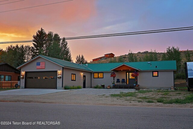 view of ranch-style home