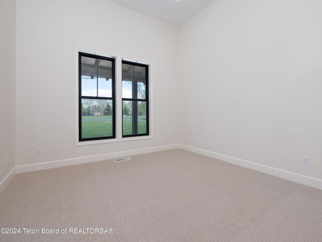 view of carpeted empty room