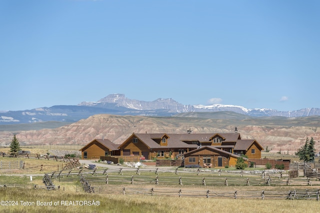 14 Table Top Dr, Dubois, WY 82513 - view of mountain backdrop with rural landscape