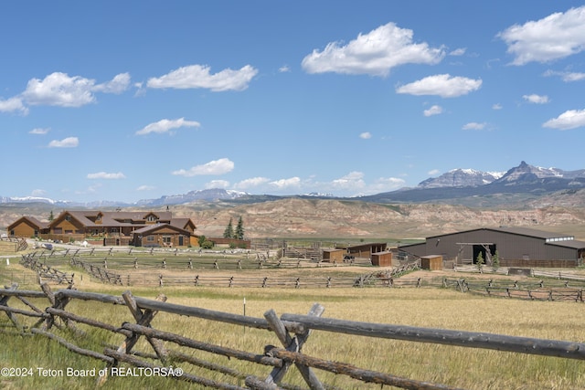 14 Table Top Dr, Dubois, WY 82513 - view of mountain backdrop featuring rural landscape and agricultural land