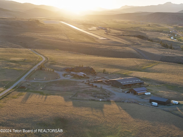 14 Table Top Dr, Dubois, WY 82513 - overview of rural landscape with mountains