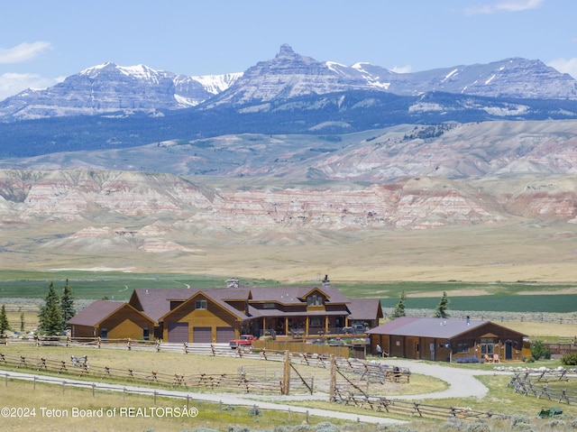 14 Table Top Dr, Dubois, WY 82513 - mountain view featuring rural landscape