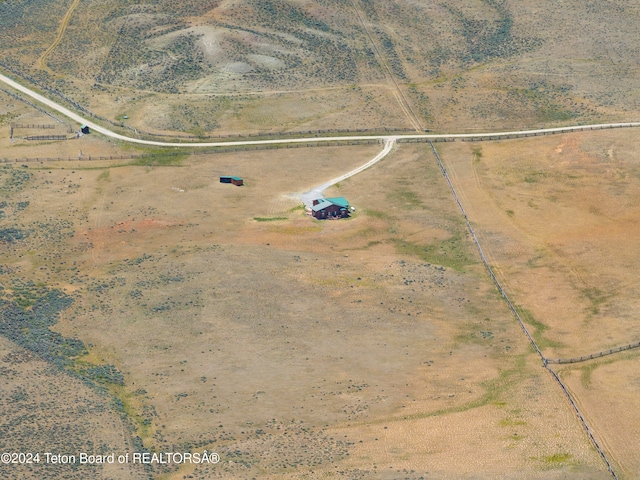 drone / aerial view featuring a rural view