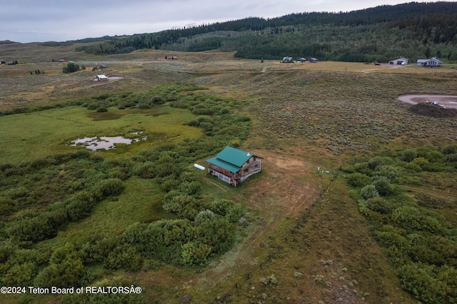 aerial view featuring a rural view