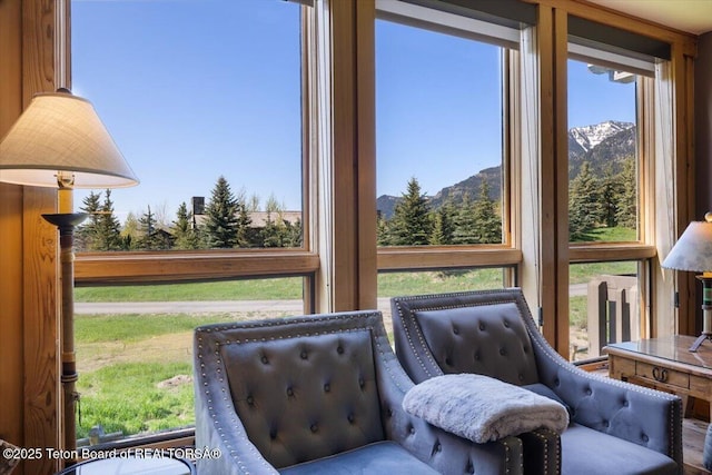 3600 W Michael Dr Unit D-4-2, Teton Village, WY 83014 - sitting room with a mountain view