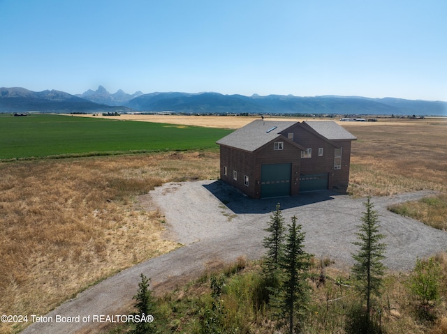 exterior space featuring a mountain view