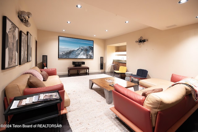 view of home theater room