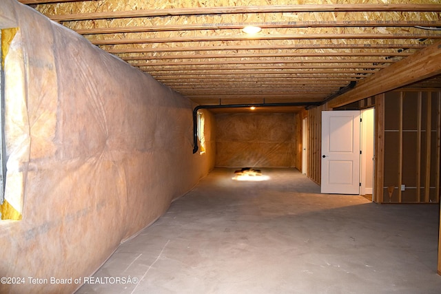 view of basement