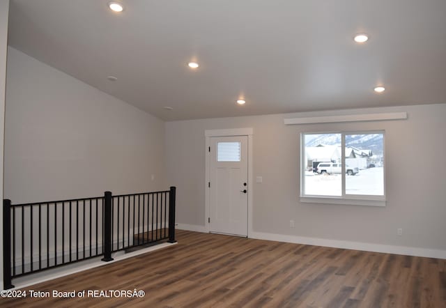 entryway featuring hardwood / wood-style floors