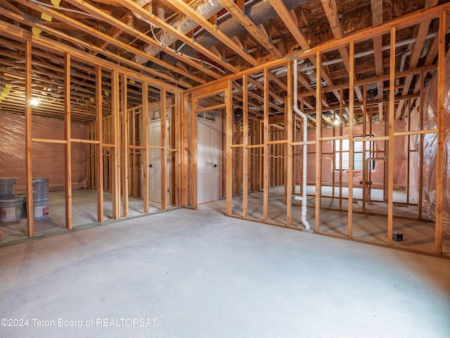 miscellaneous room with concrete flooring