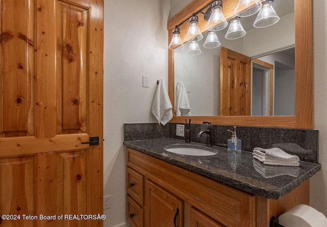 bathroom featuring vanity