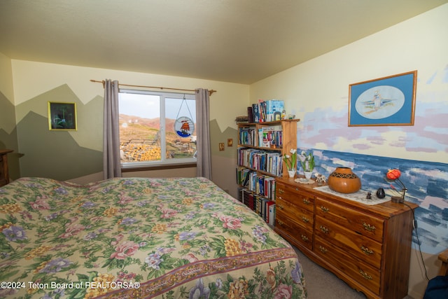 bedroom with carpet flooring