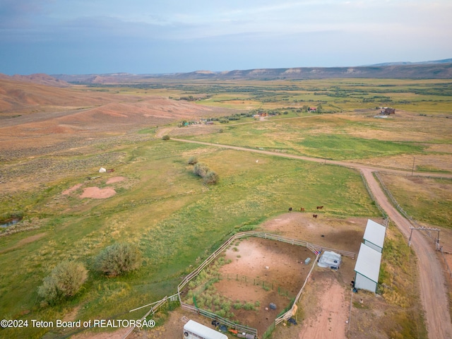 bird's eye view featuring a rural view