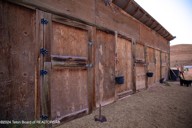 view of stable