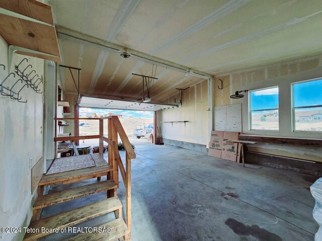 interior space featuring concrete flooring