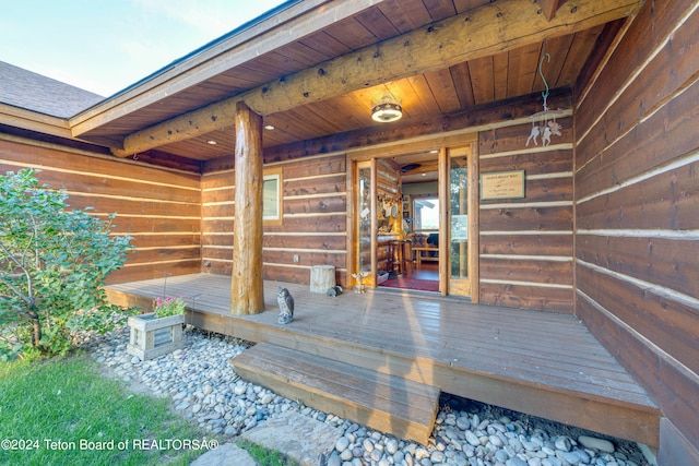 4120 W 9500 N, Tetonia, ID 83452 - view of wooden terrace