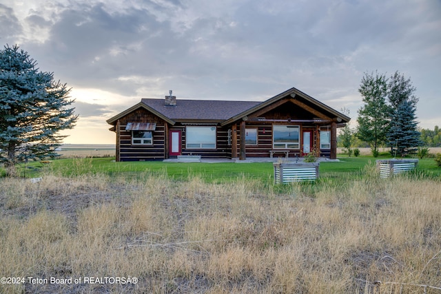 4120 W 9500 N, Tetonia, ID 83452 - view of log home
