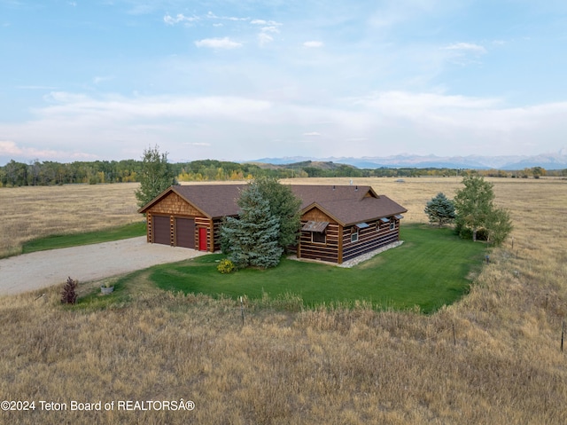 4120 W 9500 N, Tetonia, ID 83452 - birds eye view of property with a rural view and a mountain view