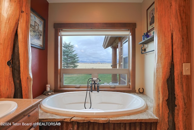 4120 W 9500 N, Tetonia, ID 83452 - bathroom featuring vanity and a tub to relax in
