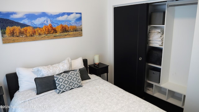 bedroom with a closet